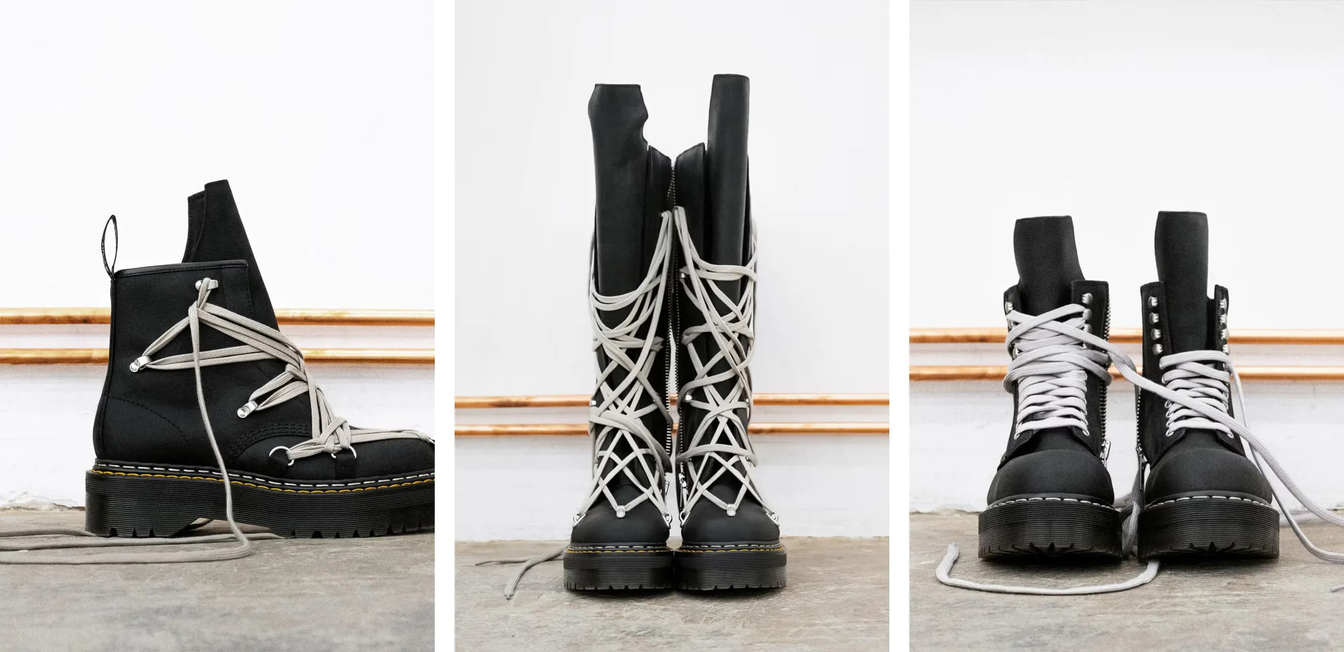 Rick Owens Cross Lace Design