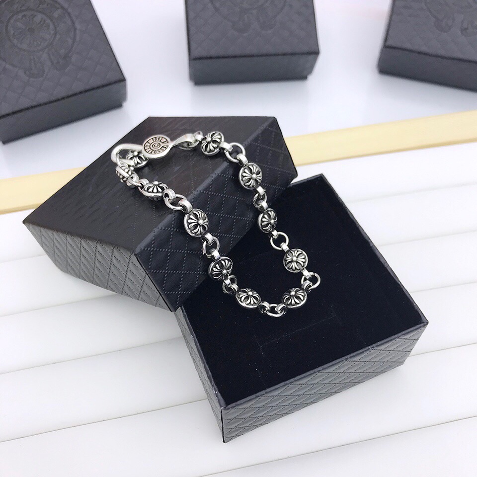 クロームハーツクロスボール カットアウト ブレスレット 詳細画像 3