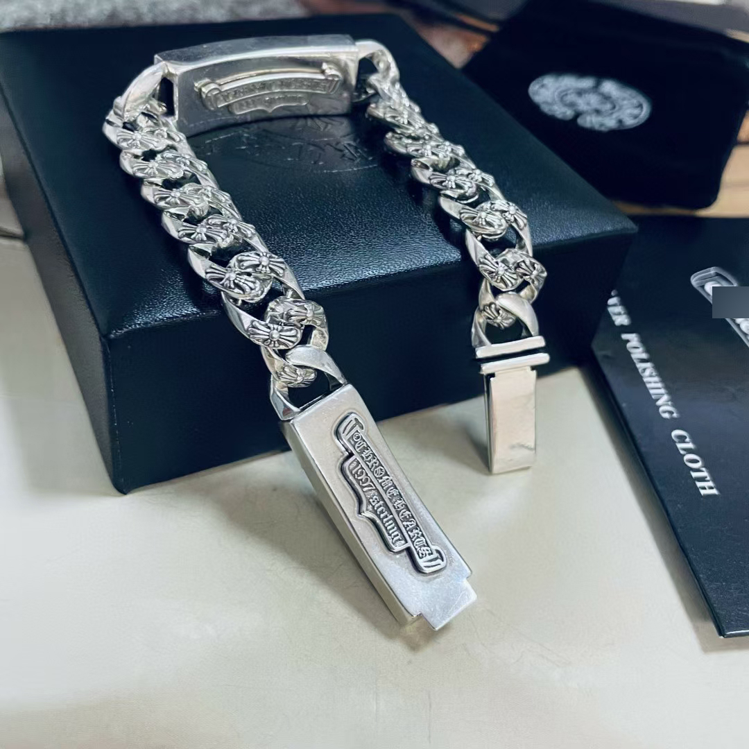 クロームハーツダブルクロス&ダブルスターペンチコンボブレスレット 詳細画像 1