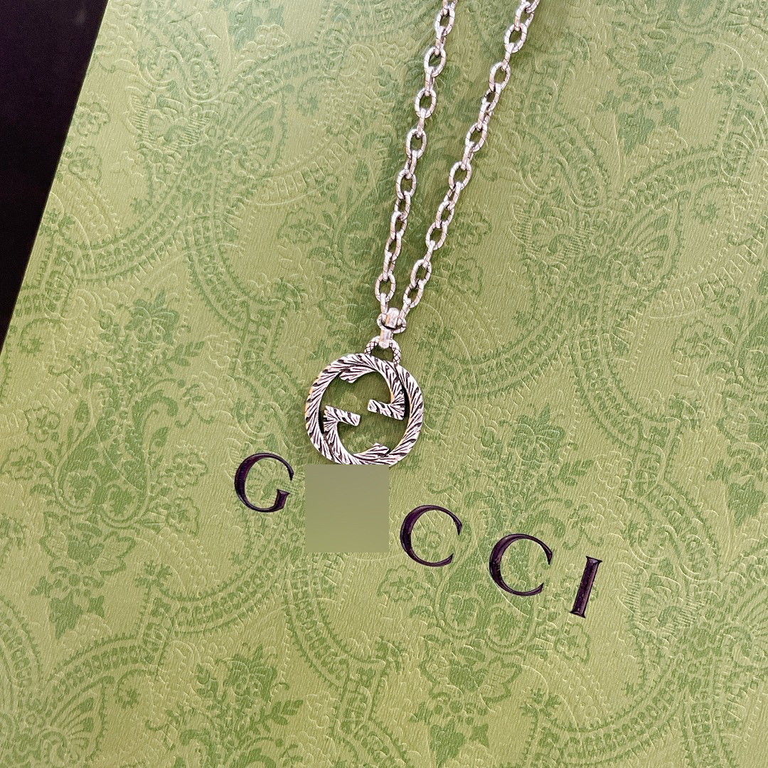 グッチインターロッキングG シルバー ネックレス 604155 J8400 0811 詳細画像 1
