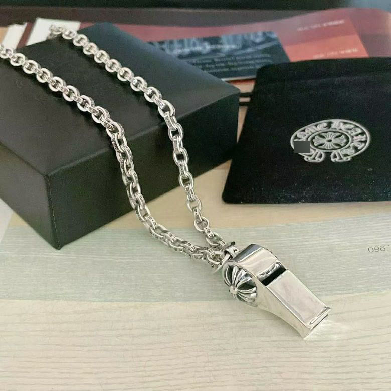 クロムハーツホイッスルペンダントレターネックレスシルバー 詳細画像 2