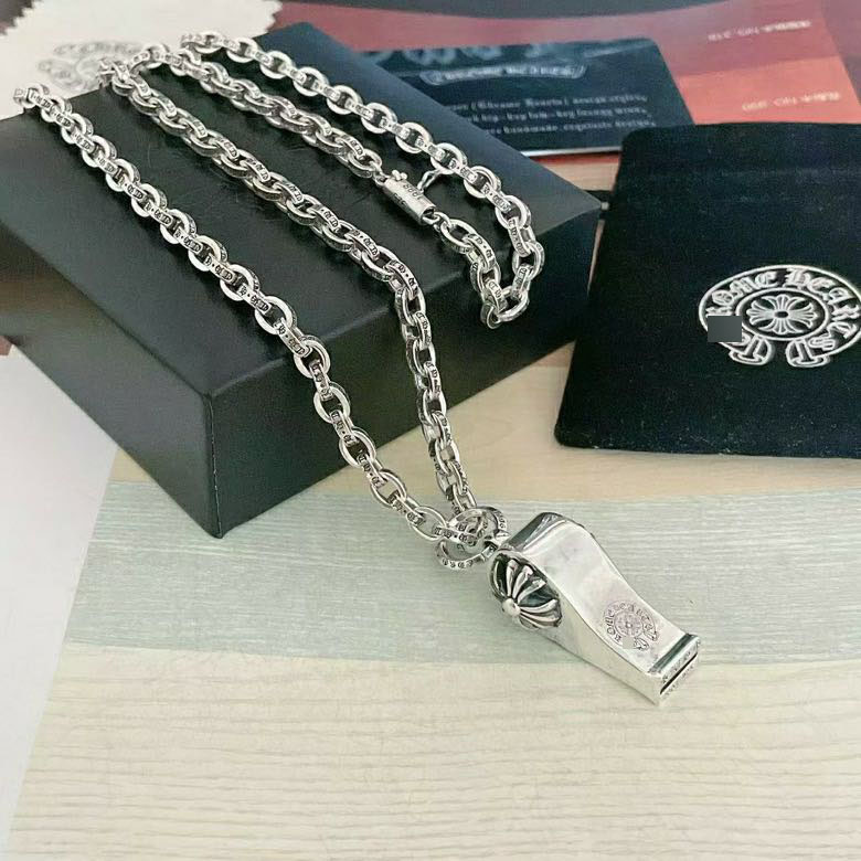 クロムハーツホイッスルペンダントレターネックレスシルバー 詳細画像 3