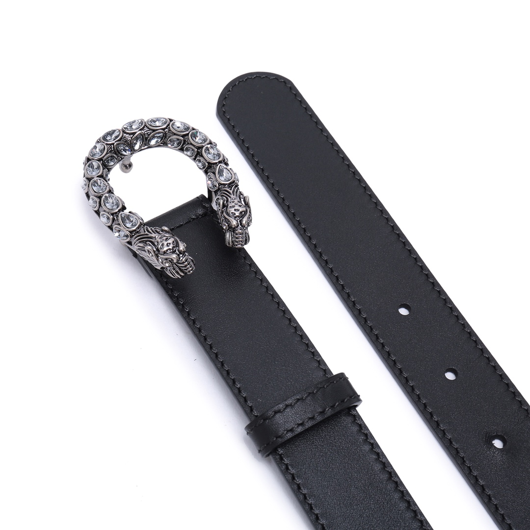 グッチディオニュソスバッカスベルトブラックシルバー（3.0CM）432142-AP0IN-8176 詳細画像 3
