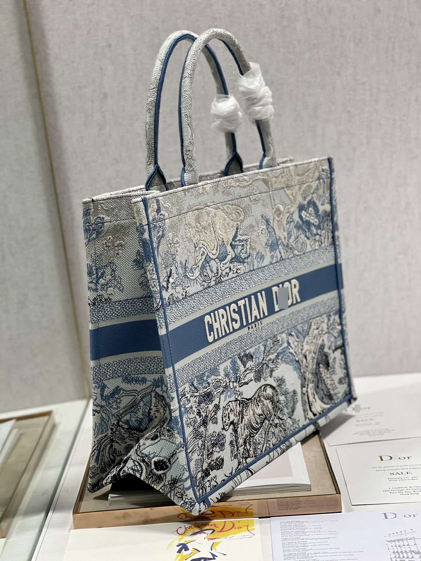 ディオールBOOK TOTE トワル ドゥ ジュイ エンブロイダリー M1286ZTQY_M928 詳細画像 3