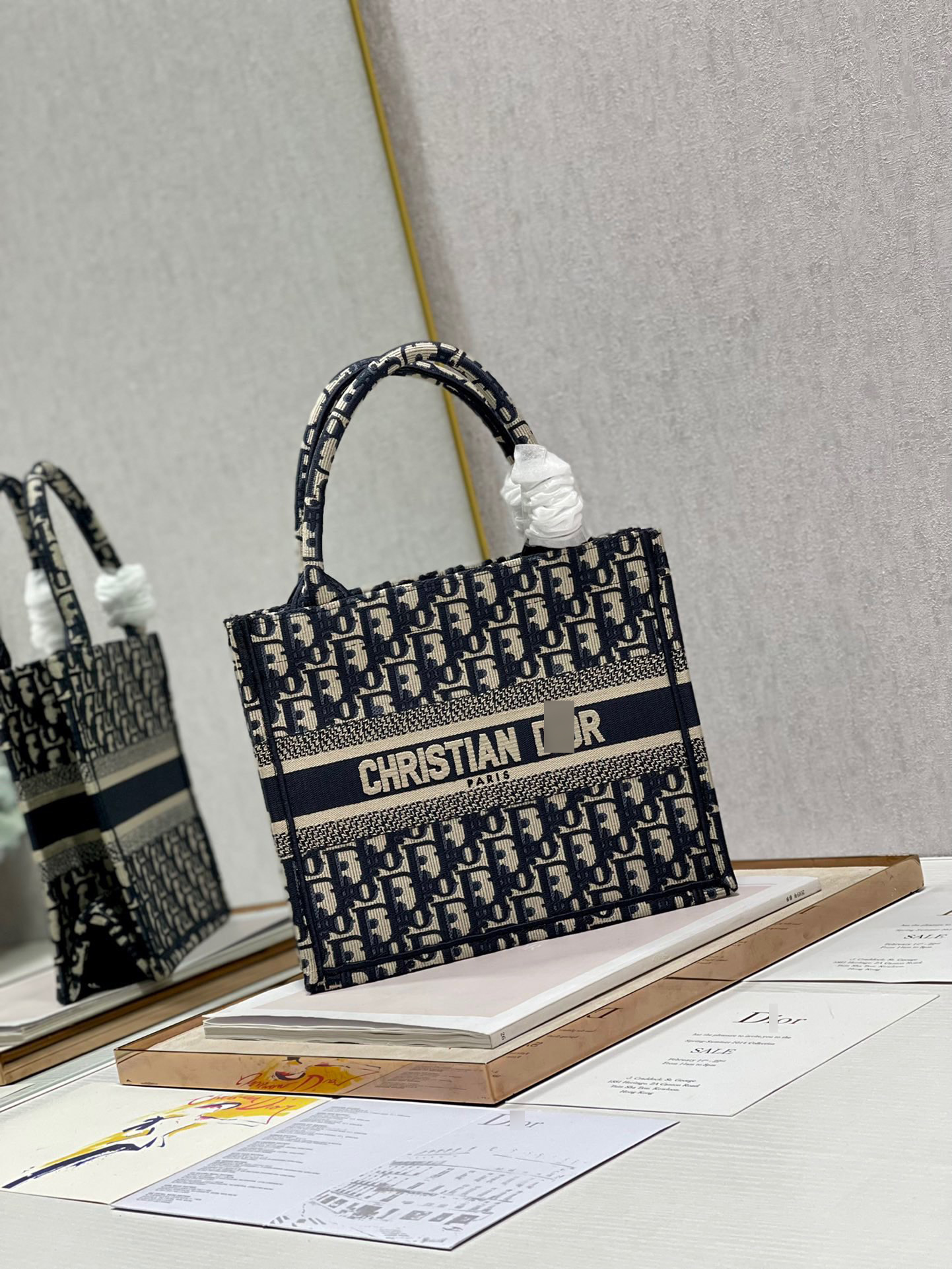 ディオールBOOK TOTE スモールバッグオブリーク ジャカード M1265ZRIW_M928 詳細画像 2