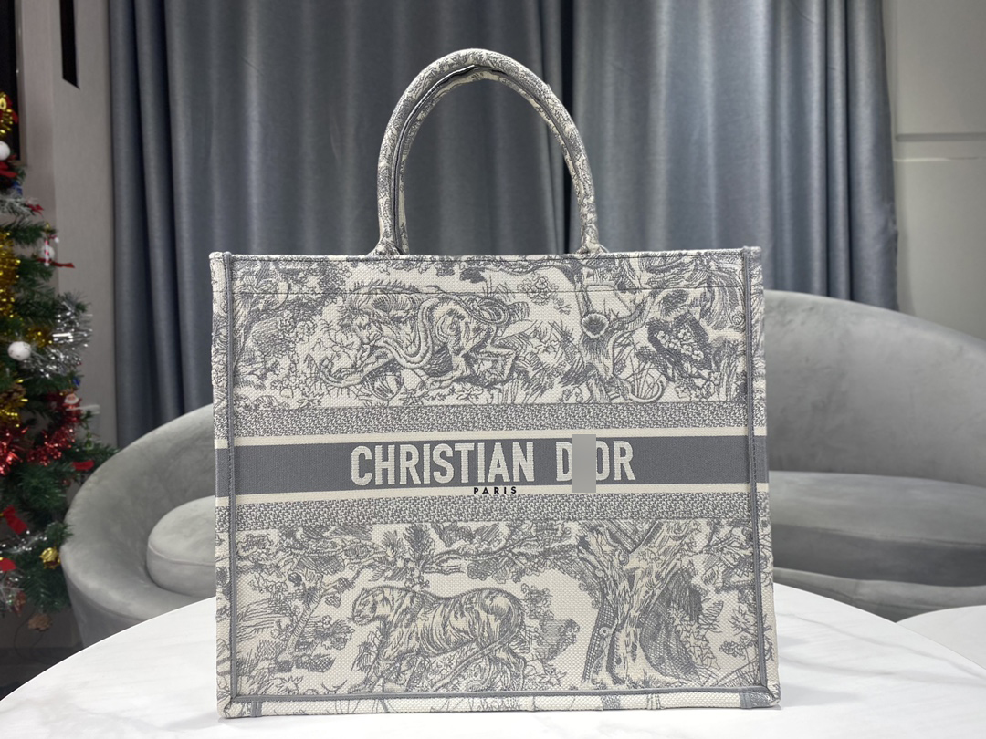 ディオールBOOK TOTE バッグ トワル ドゥ ジュイ エンブロイダリー M1286ZTDT_M932 詳細画像 1