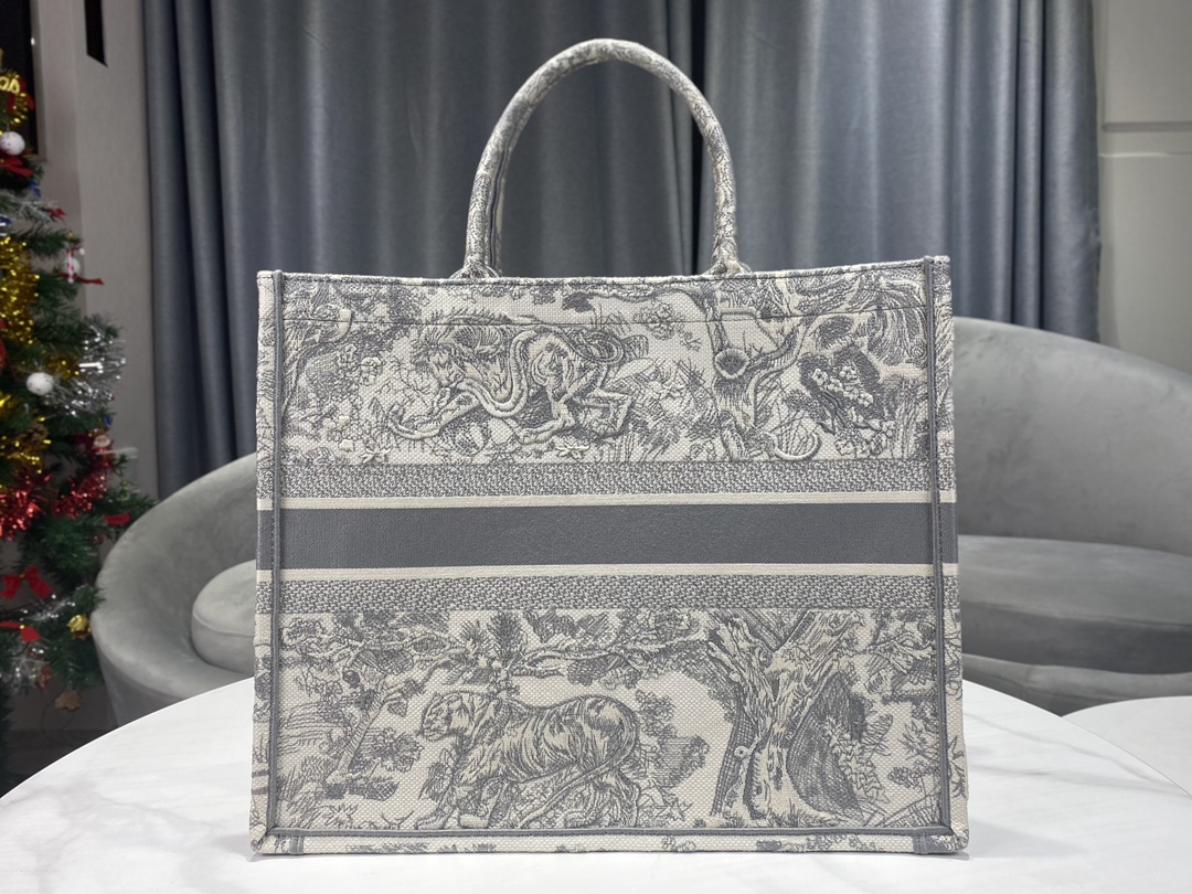 ディオールBOOK TOTE バッグ トワル ドゥ ジュイ エンブロイダリー M1286ZTDT_M932 詳細画像 3