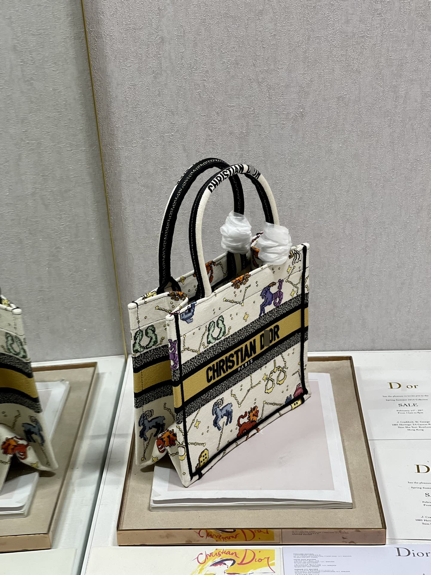ディオールBOOK TOTE スモールバッグ Pixel Zodiac エンブロイダリー M1265ZRTY_M941 詳細画像 3