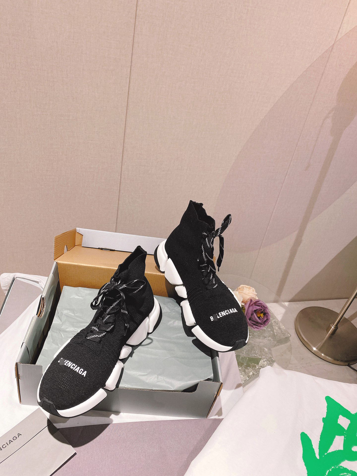 バレンシアガSPEED2.0レースアップスニーカー617258W2DB21015 詳細画像 3