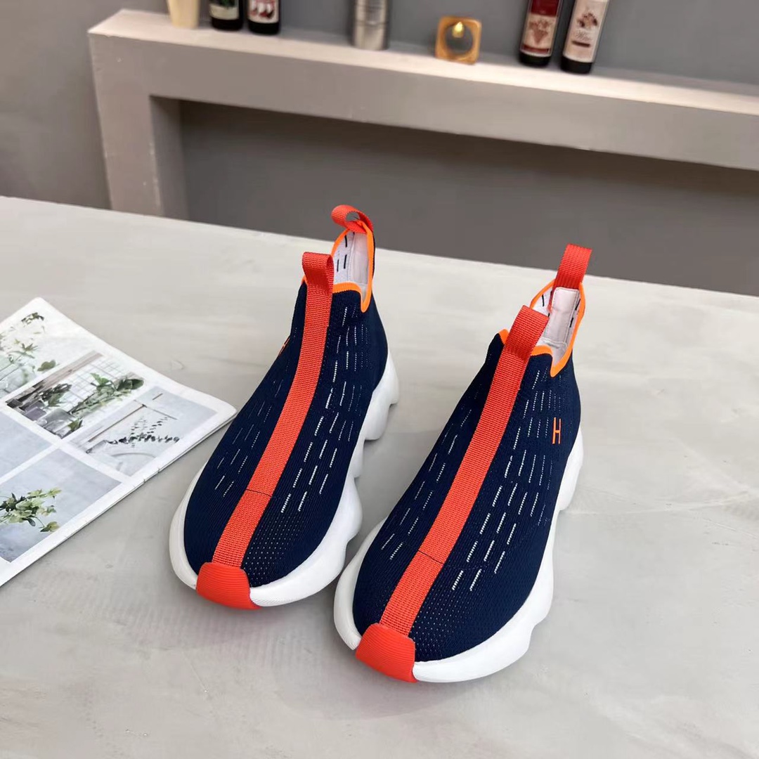 エルメスエクレアスニーカーネイビーH221892ZH02400 詳細画像 1