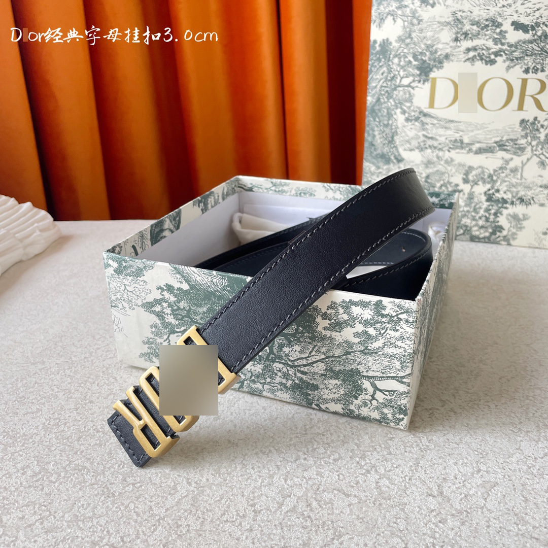 ディオールD-FENCEブラックゴールド(3.0CM)B0385CVWU_M900 詳細画像 1