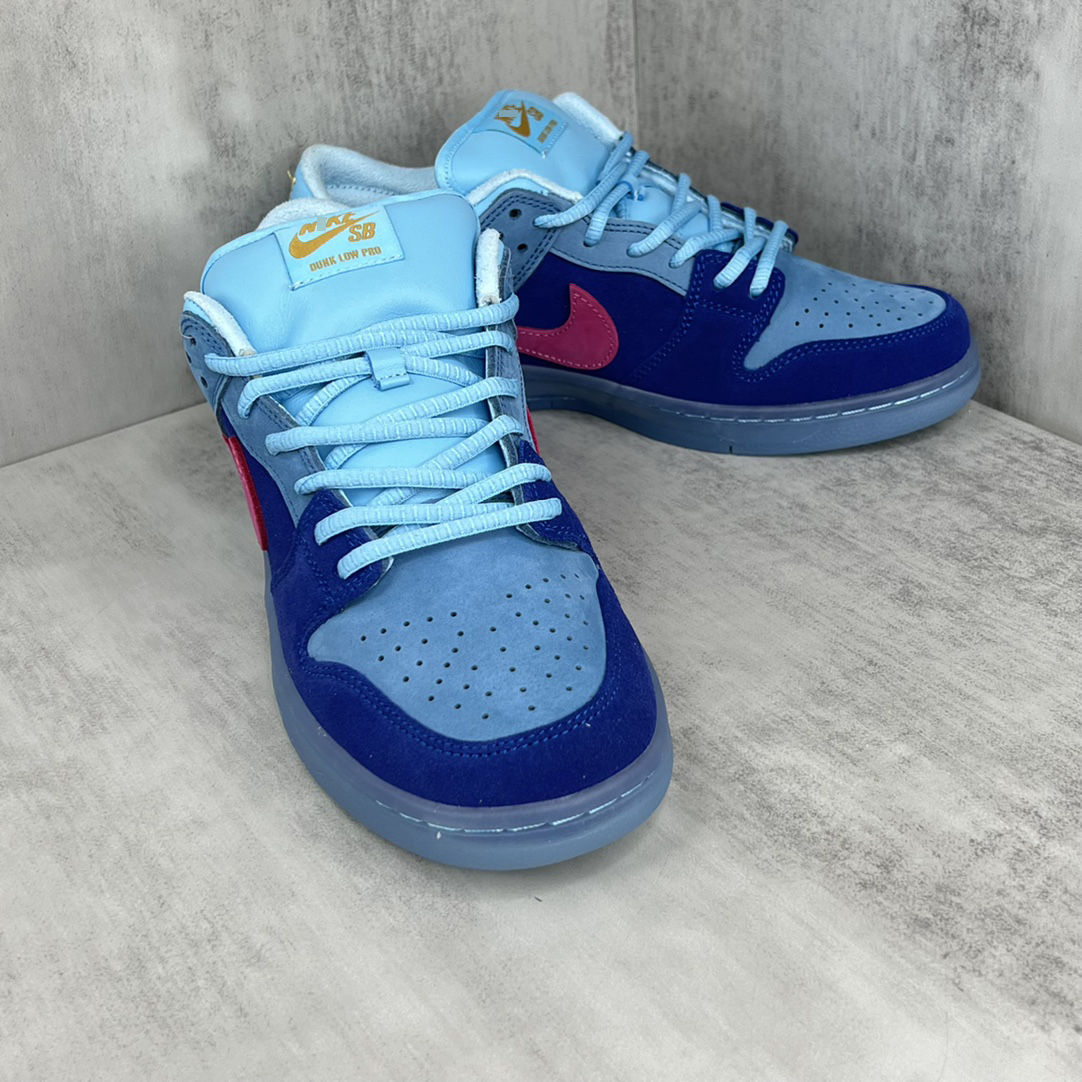ナイキ SB Dunk Low × RUN THE JEWELS ディープロイヤルブルー&アクティブピンク (H12)DO9404 400 詳細画像 2