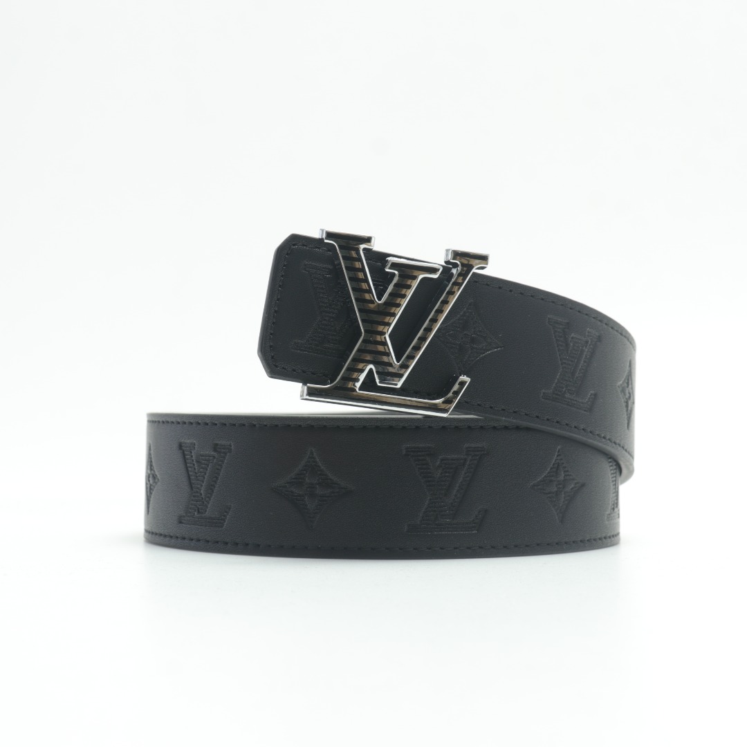 サンクチュアリ LV シャドウリバーシブル ブラックシルバー (4.0CM) M0717T 詳細画像 1