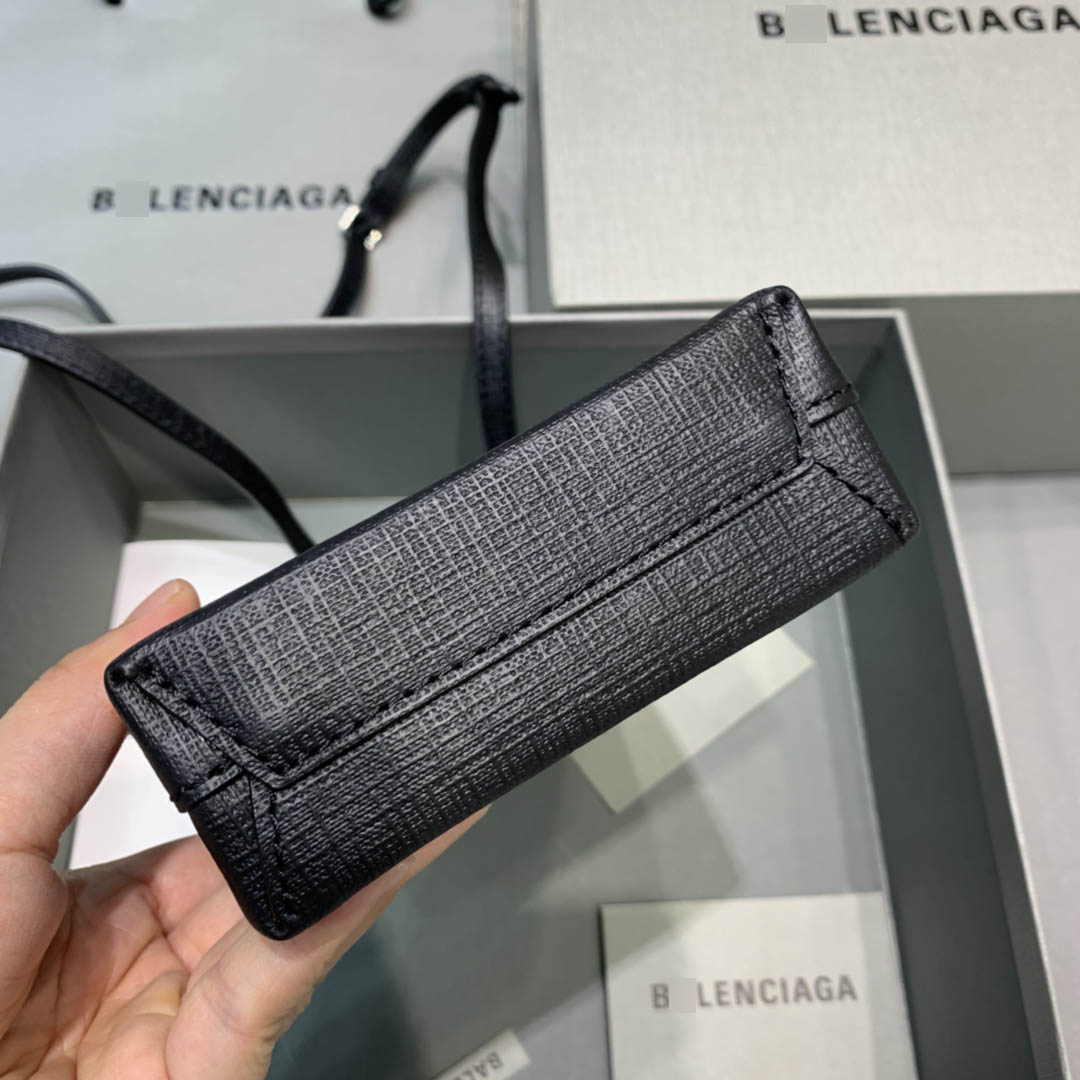 ブラックスクエア カーフスキン Shopping Phone Holder バッグ 5938260AI2N1000 詳細画像 3