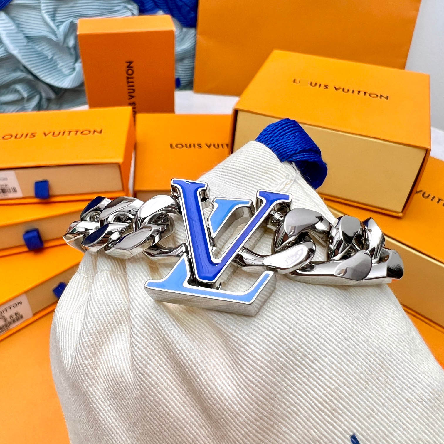 ルイヴィトンブラスレ・LV チェーン M0919M 詳細画像 3