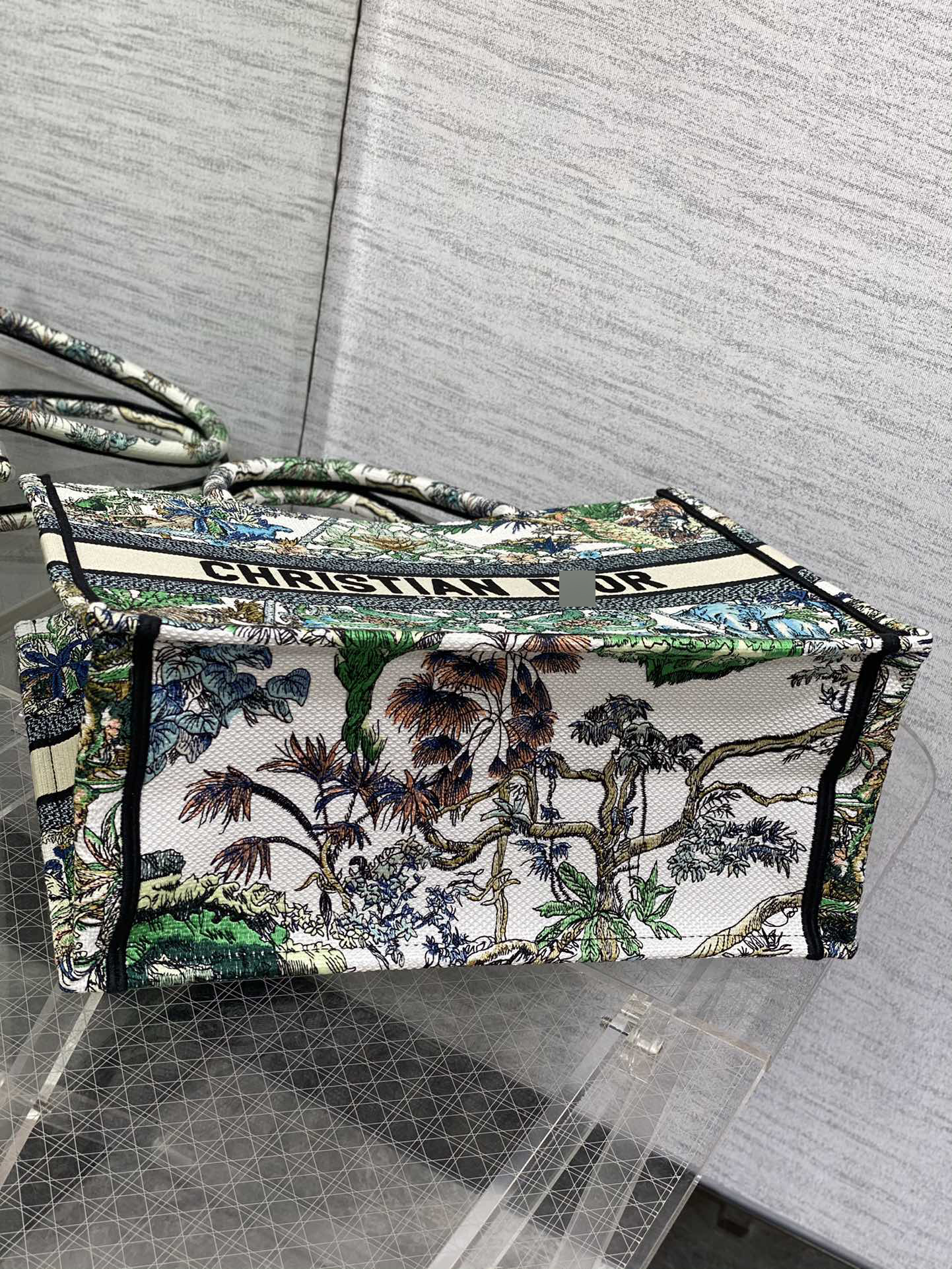 BOOK TOTE ミディアムバッグ ホワイトマルチカラーEtoile de Voyage刺繍 M1296ZEBN_M933 詳細画像 3