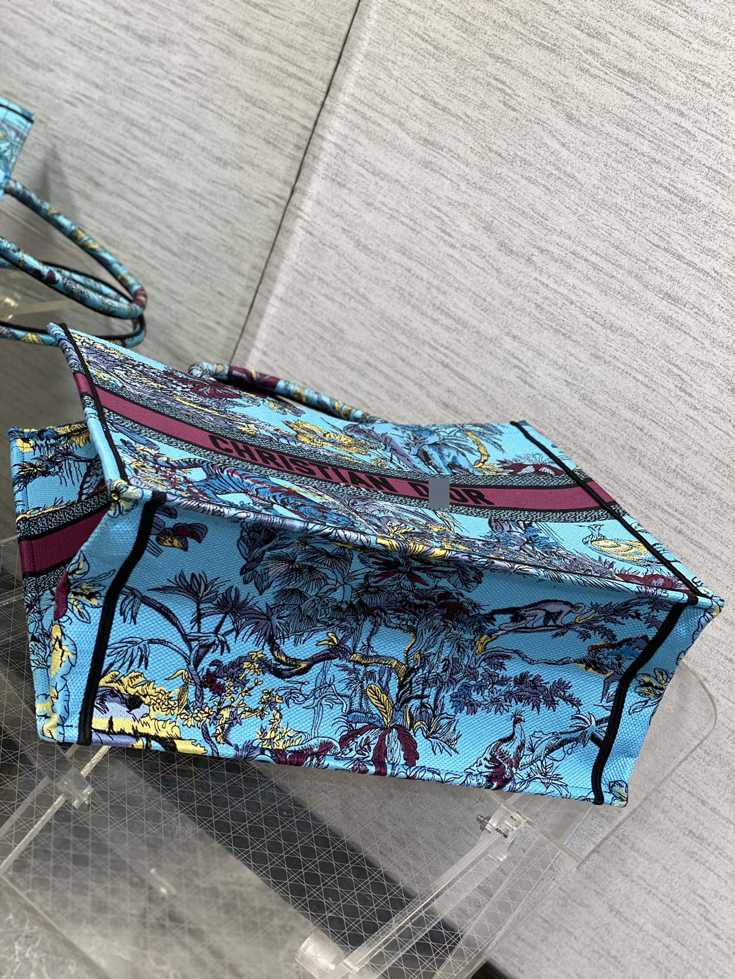 BOOK TOTE ラージバッグ セレスティアルブルーマルチカラーToile de Jouy Voyage刺繍 M1286ZEUP_M259 詳細画像 3