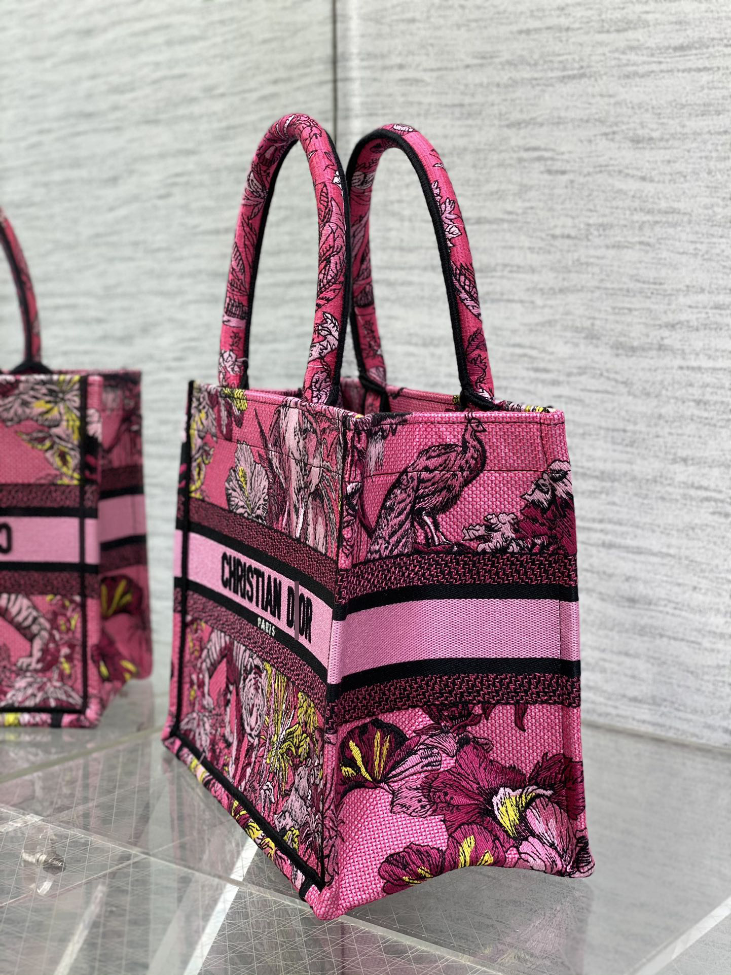 BOOK TOTE スモールバッグ プシアマルチカラーToile de Jouy Voyage刺繍 M1265ZEUP_M75E 詳細画像 2