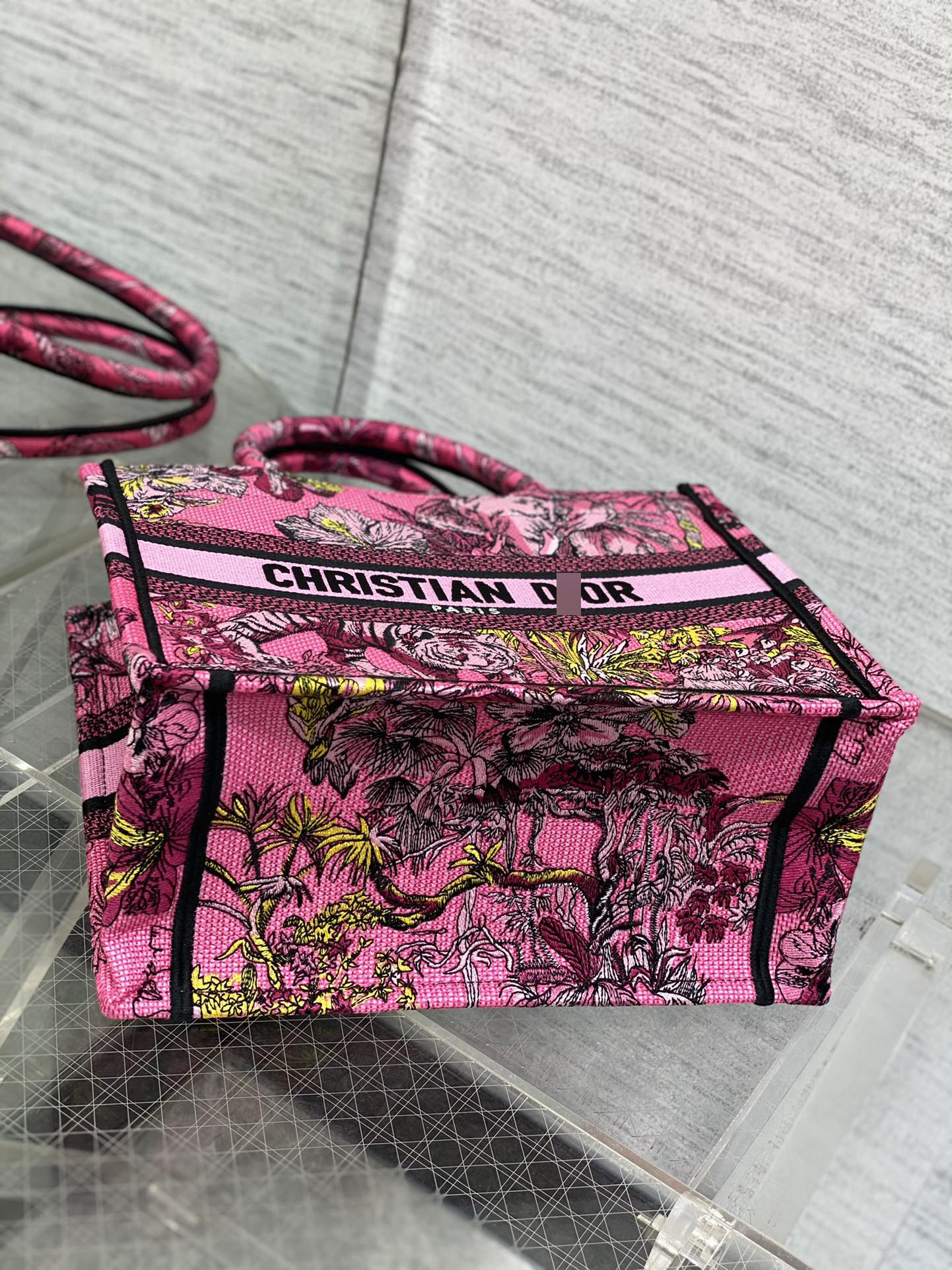 BOOK TOTE スモールバッグ プシアマルチカラーToile de Jouy Voyage刺繍 M1265ZEUP_M75E 詳細画像 3