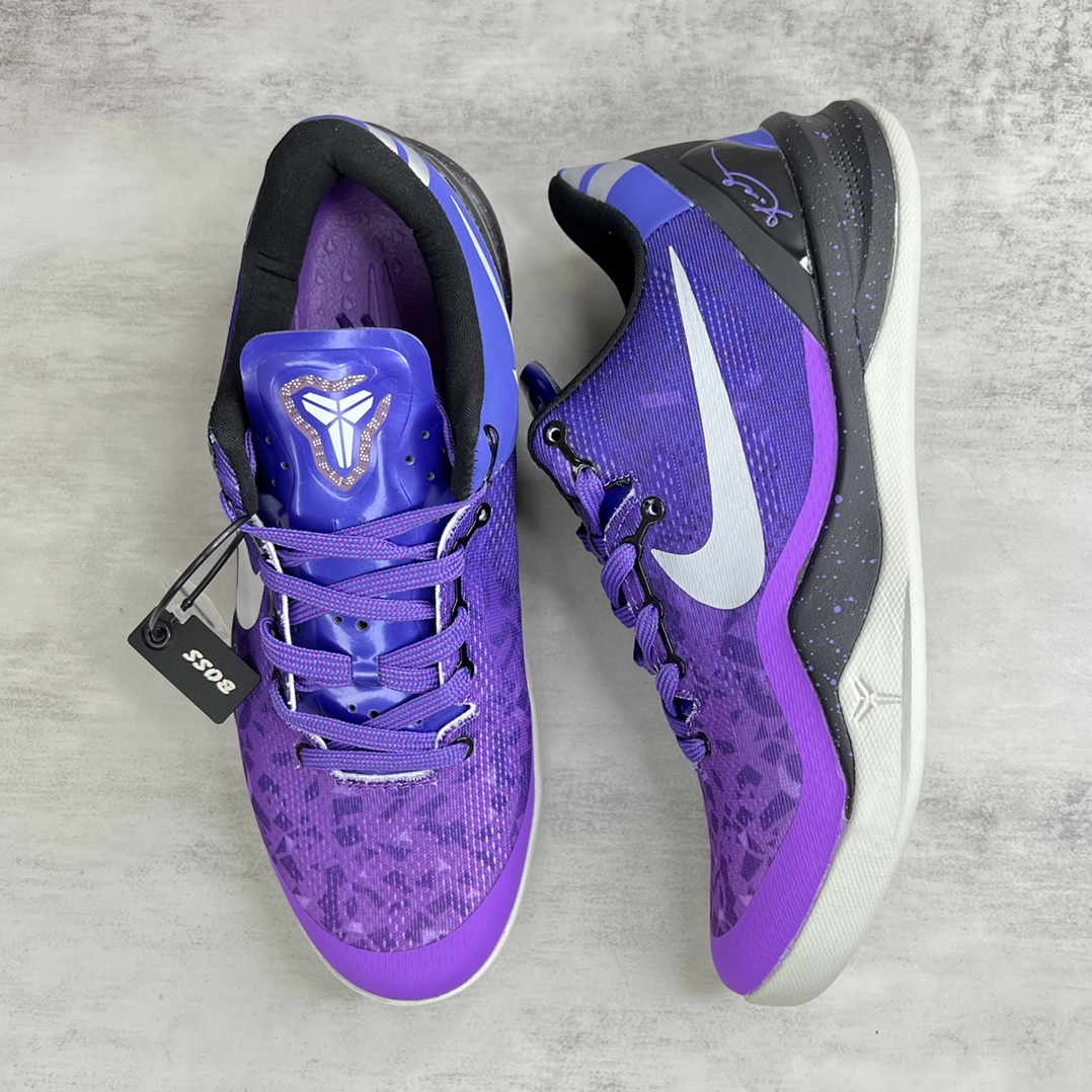 ナイキ Kobe8システム「プレイオフパープルプラチナ」 555035-500 詳細画像 3