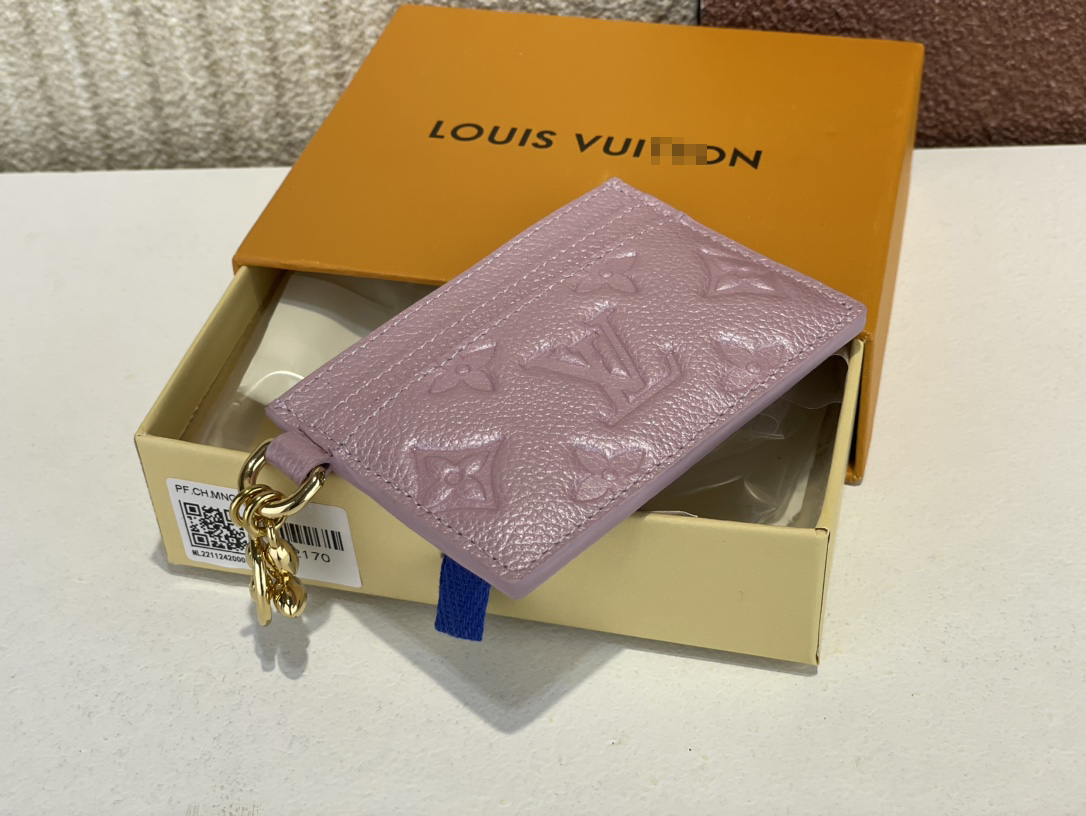 ルイ・ヴィトン LV チャーム カードホルダー モノグラム アンプラント レザー M82170 詳細画像 3