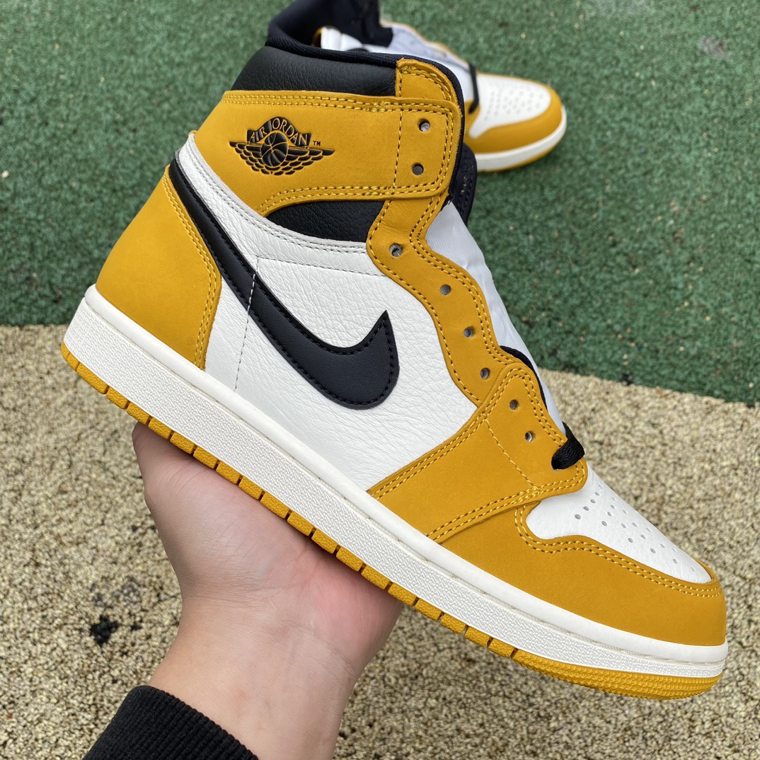 ナイキ エアジョーダン1レトロハイOG「Yellow Ochre」DZ5485-701 詳細画像 1