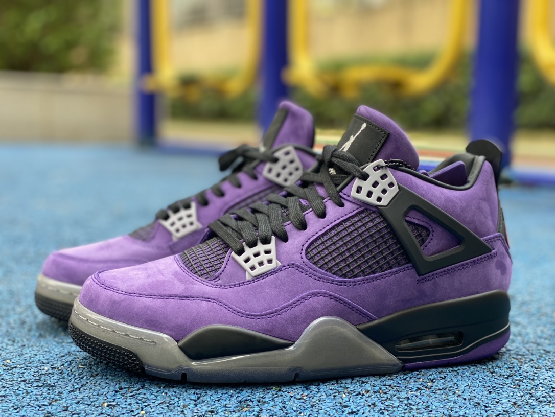 ナイキ トラヴィス スコット x エア ジョーダン 4 パープル フレンズ アンド ファミリー (OG) 詳細画像 1