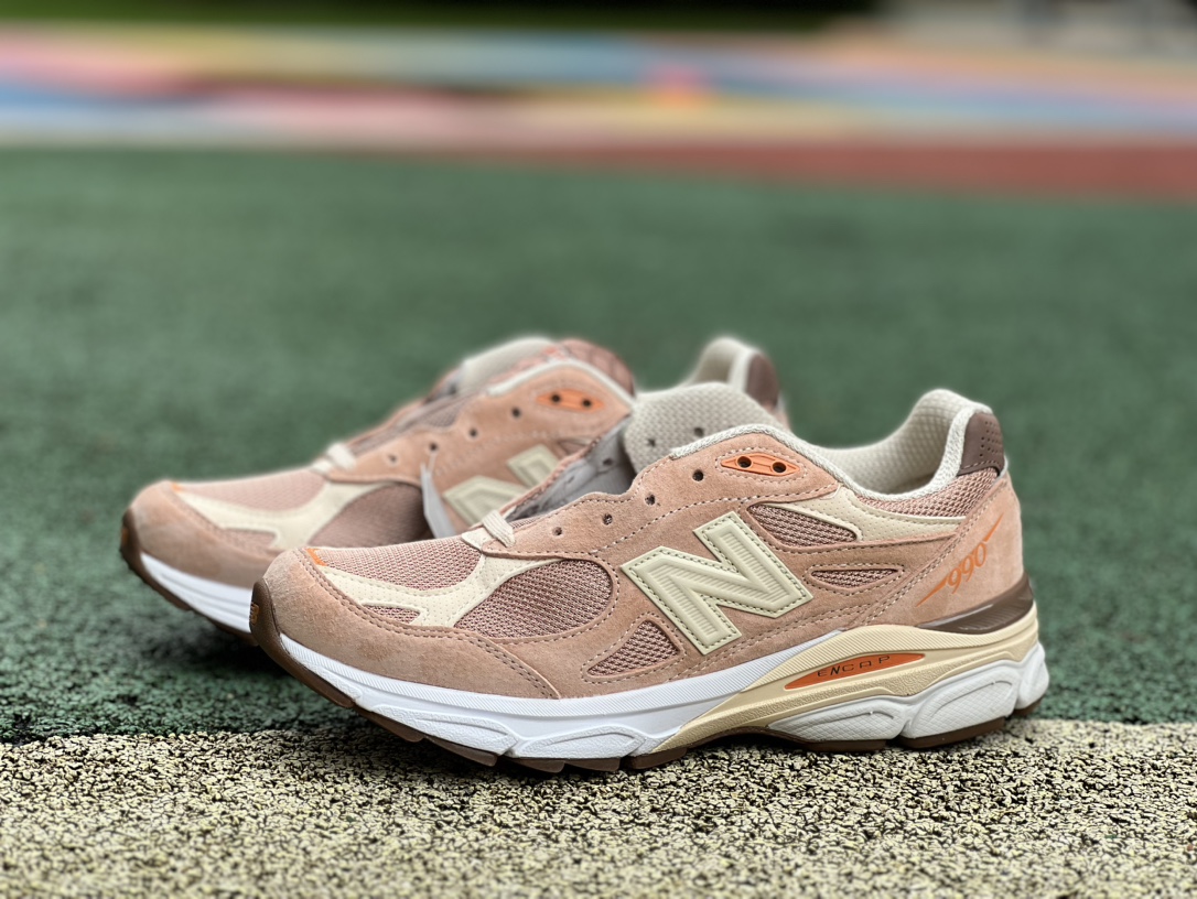 サイズ? × ニューバランス 990V3 "クリーム/オレンジ" M990SZ3(ZH) 詳細画像 1