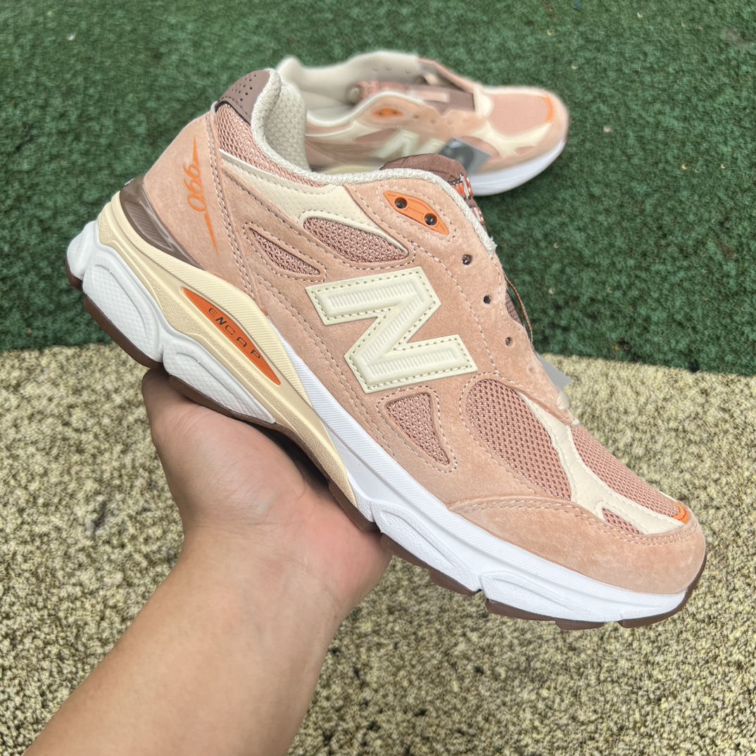 サイズ? × ニューバランス 990V3 "クリーム/オレンジ" M990SZ3(ZH) 詳細画像 2
