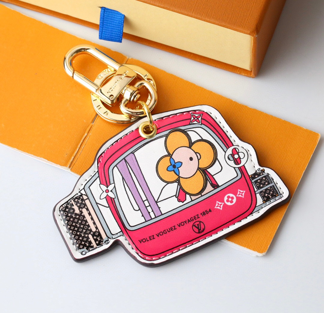 ルイヴィトン キーホルダー バッグ デコレーション かわいいペンダント ピンク ひまわり かわいいペンダント 山 ケーブルカー 形 スリング バックパック キーホルダー デコレーション付き 詳細画像 1