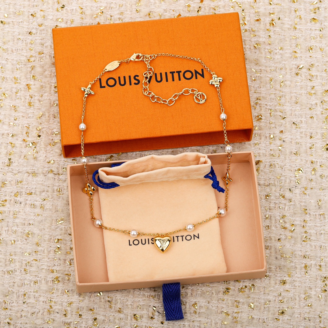 ルイヴィトン LV ハートネックレス S00 M01042 詳細画像 1