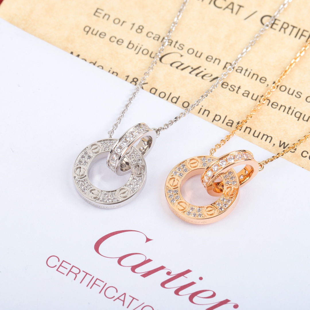 カルティエ LOVE ネックレス B7216300、B7224528 詳細画像 3