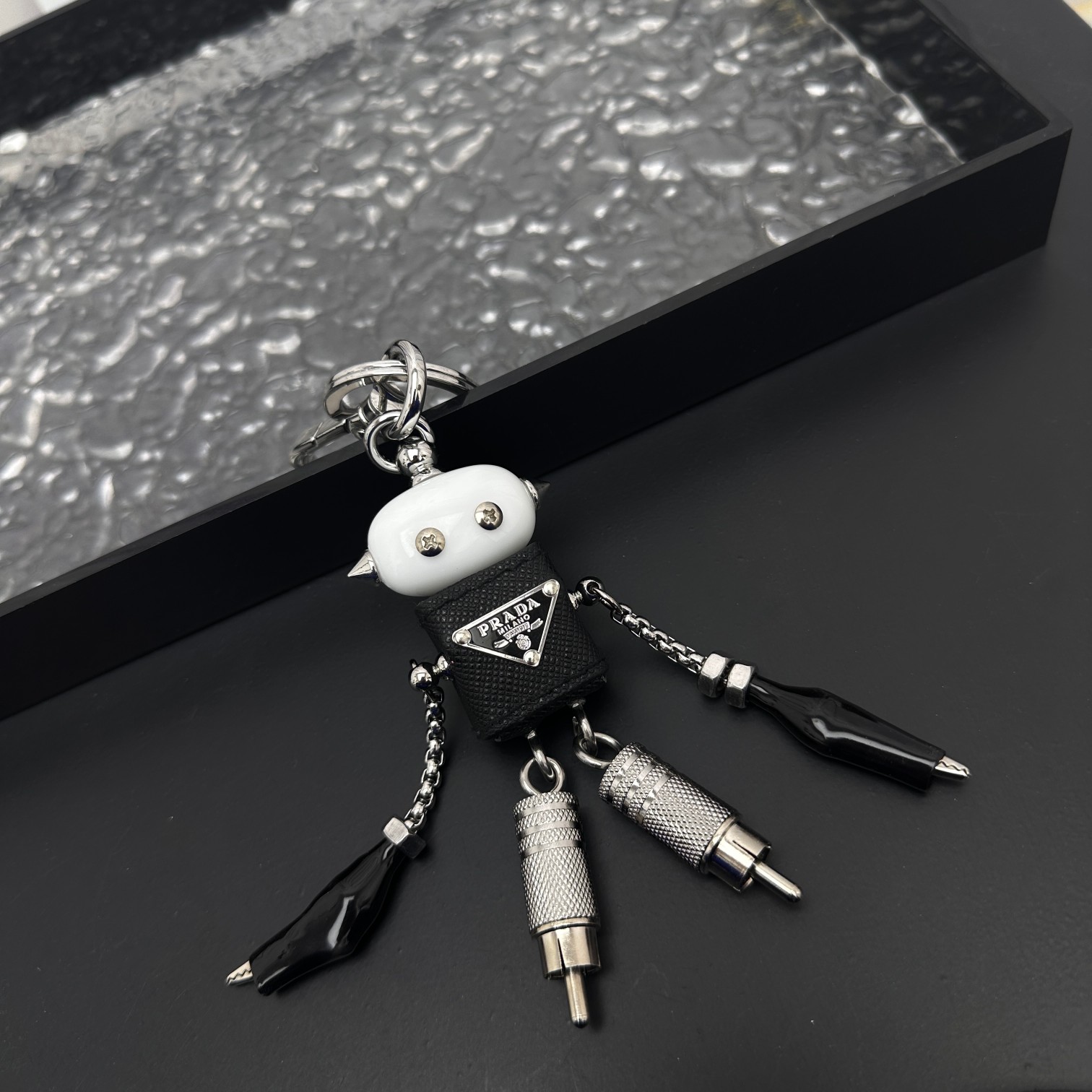 プラダ ロボット サフィアーノレザー バッグチャーム 2TR101_UYY_F0H7 詳細画像 1