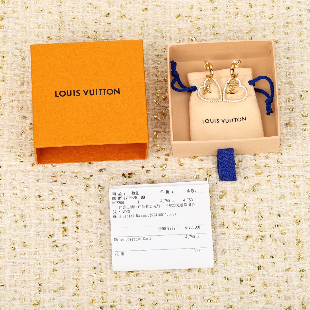 ルイヴィトン ピアス イヤリング My LV Heart S00 M02308 詳細画像 1