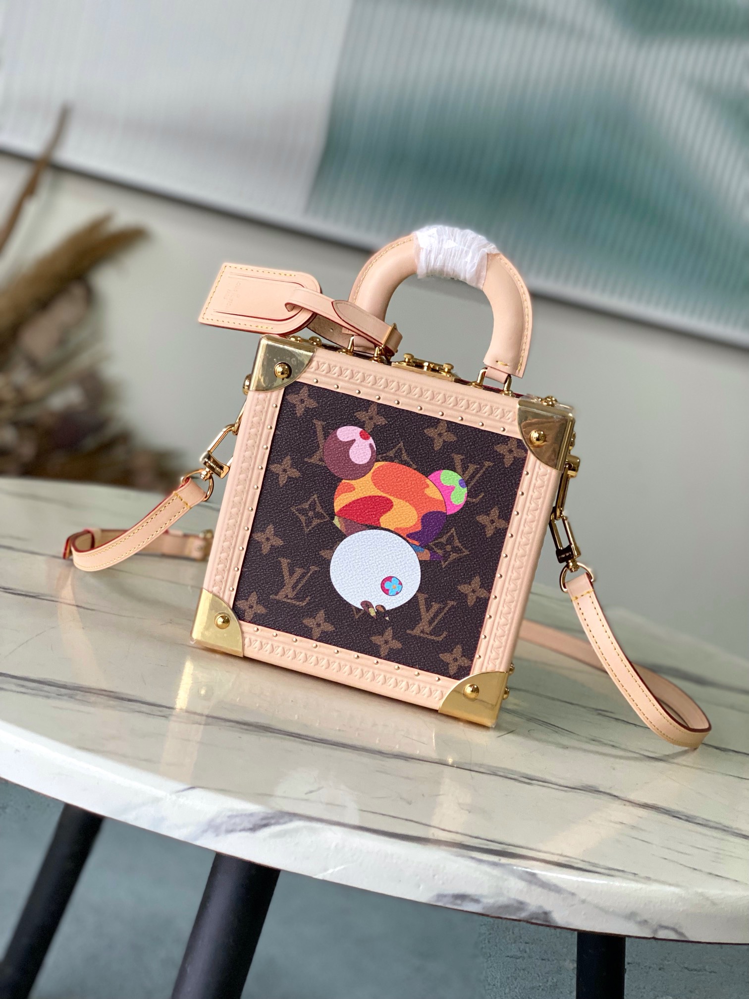 ルイ・ヴィトン LV × TM ミニ スクエア トランク アザー キャンバス M13127 詳細画像 1