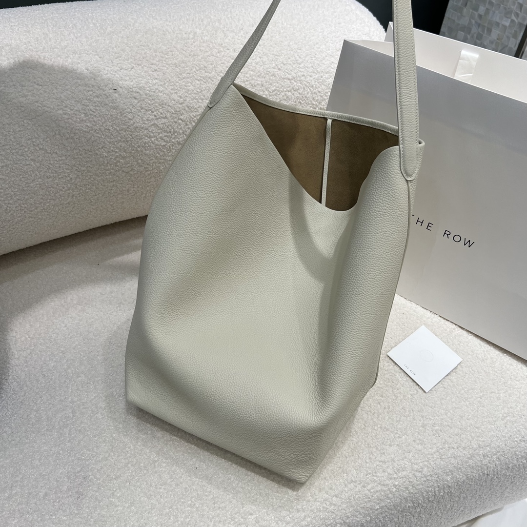 ザ ロウ ラージ N/S パーク レザー トートバッグ W1273L129IVR 詳細画像 1