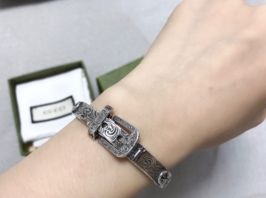グッチ ガーデン シルバーブレスレット スターリングシルバー 600137 J8400 0811 詳細画像 1