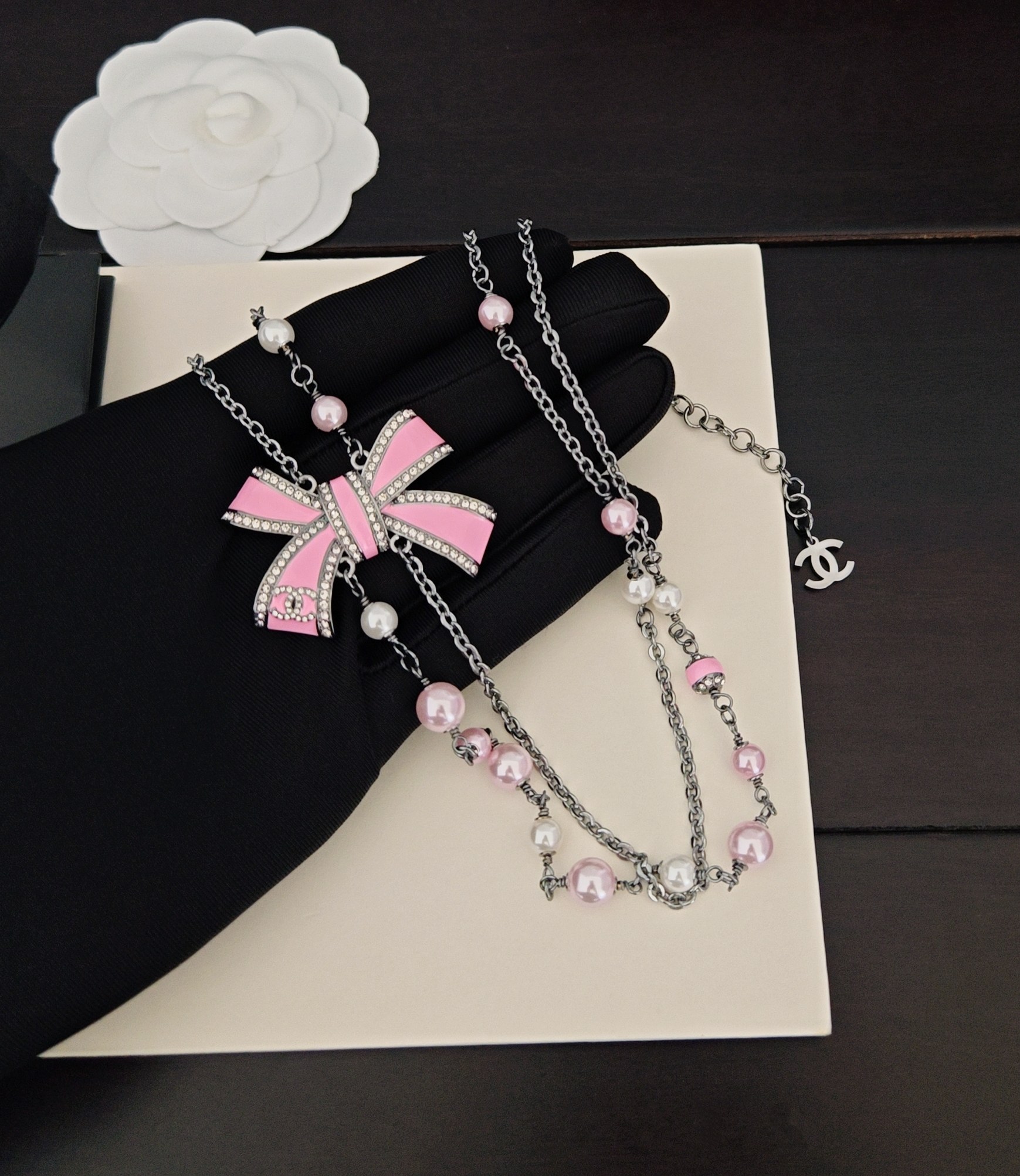 シャネル ダブルレイヤーネックレス ABG383B21902U3576 詳細画像 2