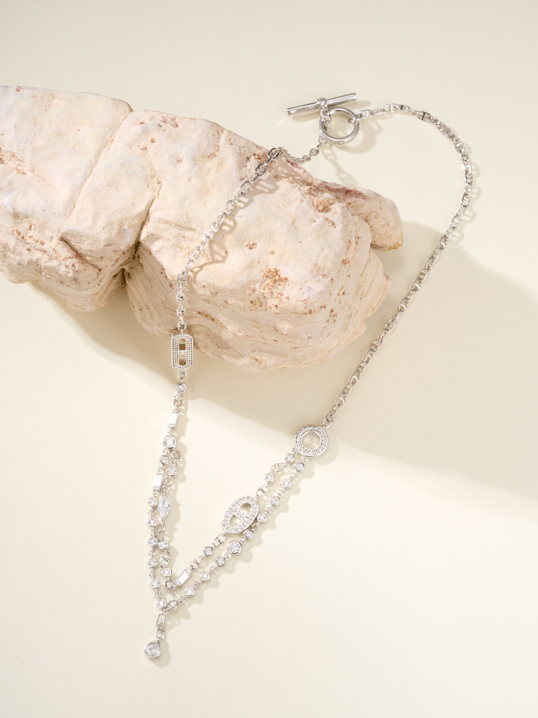 エルメス フルダイヤモンド ダブルレイヤーネックレス H222203Bv0040 詳細画像 2
