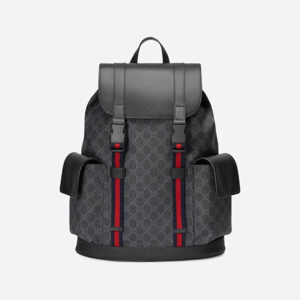 グッチGGブラックソフトGGスプリームバックパック495563K9R8X 1071 画像 1