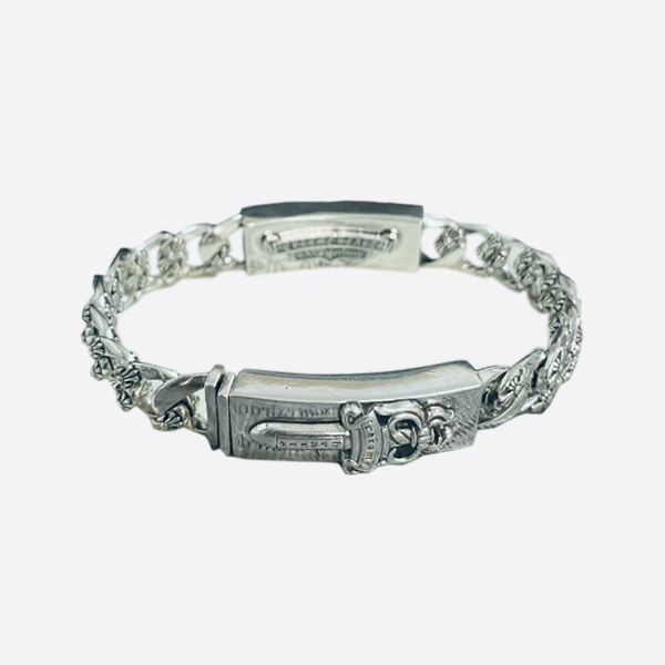 クロームハーツフローラダガーダブルIDペンチコンボブレスレット 画像 1