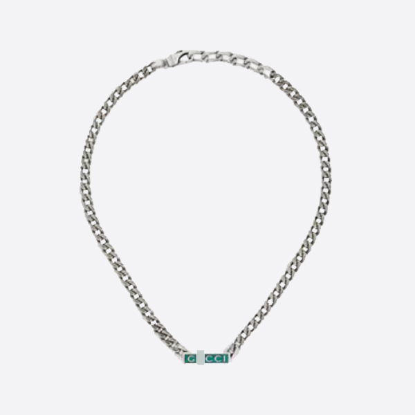 グッチロゴ付き エナメル ネックレス 678713 J8410 8183 画像 1