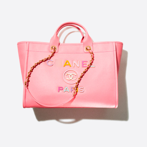 シャネルラージショッピングバッグ カフスキン、エナメル、ゴールドメタル Coral - Pink A66941 B08030 NH621 画像 1