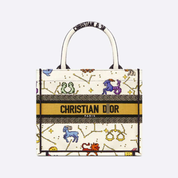 ディオールBOOK TOTE スモールバッグ Pixel Zodiac エンブロイダリー M1265ZRTY_M941 画像 1