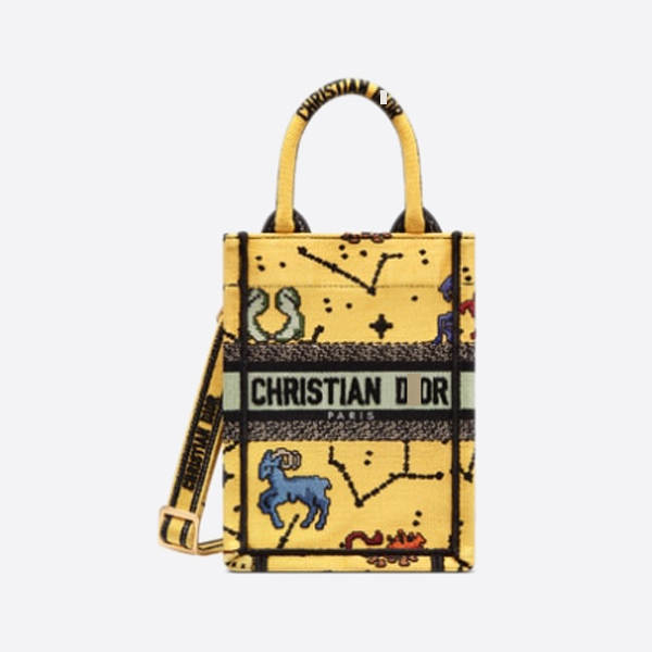 ディオールBOOK TOTE ミニ フォンバッグ Pixel Zodiac エンブロイダリー S5555CRTY_M930 画像 1