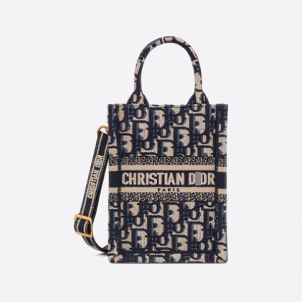 ディオールBOOK TOTE ミニ フォンバッグ オブリーク エンブロイダリー S5555CRIW_M928 画像 1