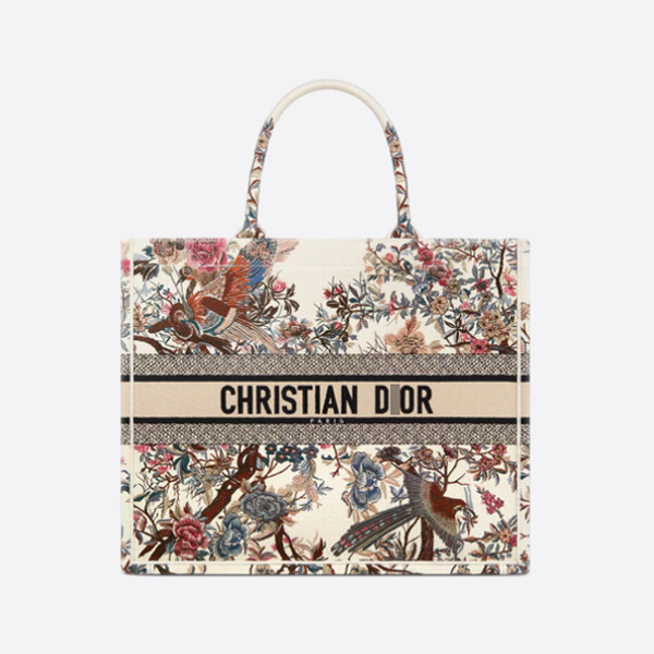 ディオールBOOK TOTE バッグ Jardin d'Hiver エンブロイダリー M1286ZRWD_M941 画像 1