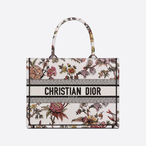 ディオールBOOK TOTE ミディアムバッグ Jardin Botanique エンブロイダリー M1296ZRZB_M884 画像 1