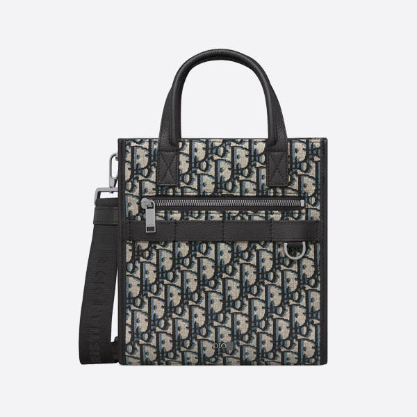 ディオール サファリ ノースサウス トートバッグ ベージュ×ブラック Dior オブリーク ジャガード 1ESPO311YKY_H27E 画像 1