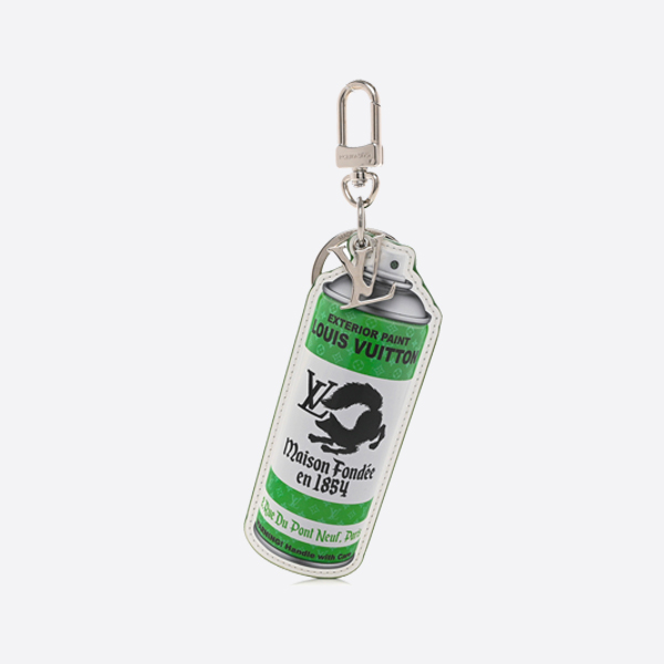 ルイ・ヴィトン モノグラム・イストル ペイント バッグチャーム キーホルダー グリーン 画像 1